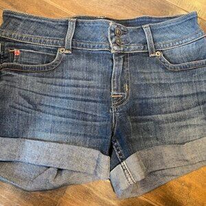 Hudson Jeans Ruby Mid Thigh Short Medium Wash Sz 28